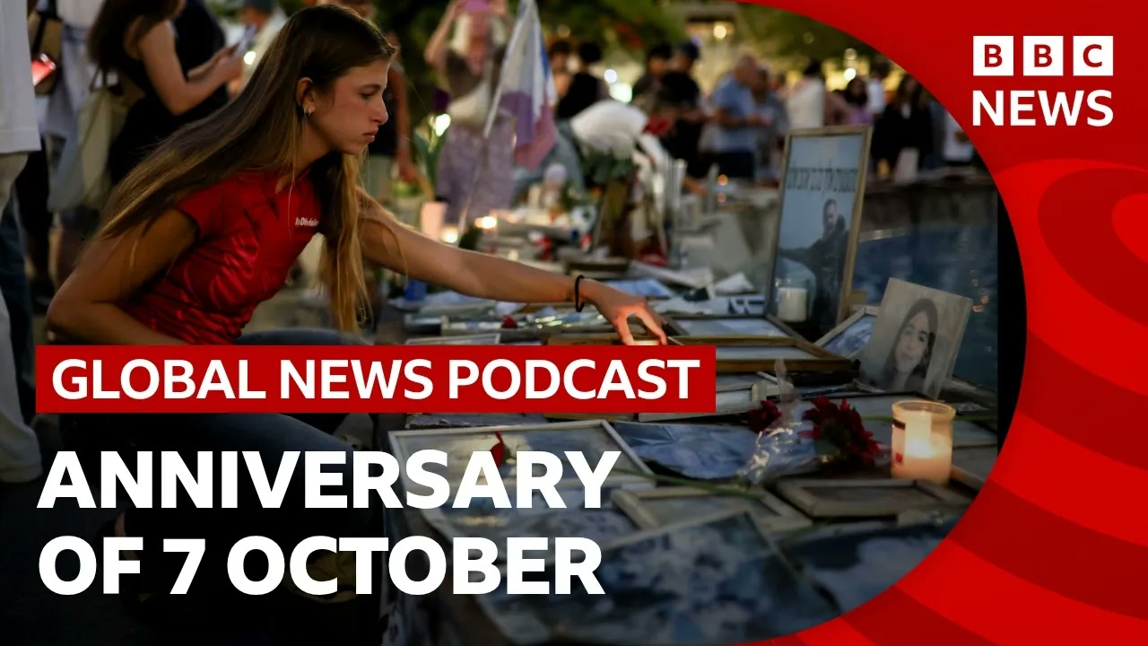 Israel marks three years since 7 October attacks and other stories _ Global News Podcast Thumbnail