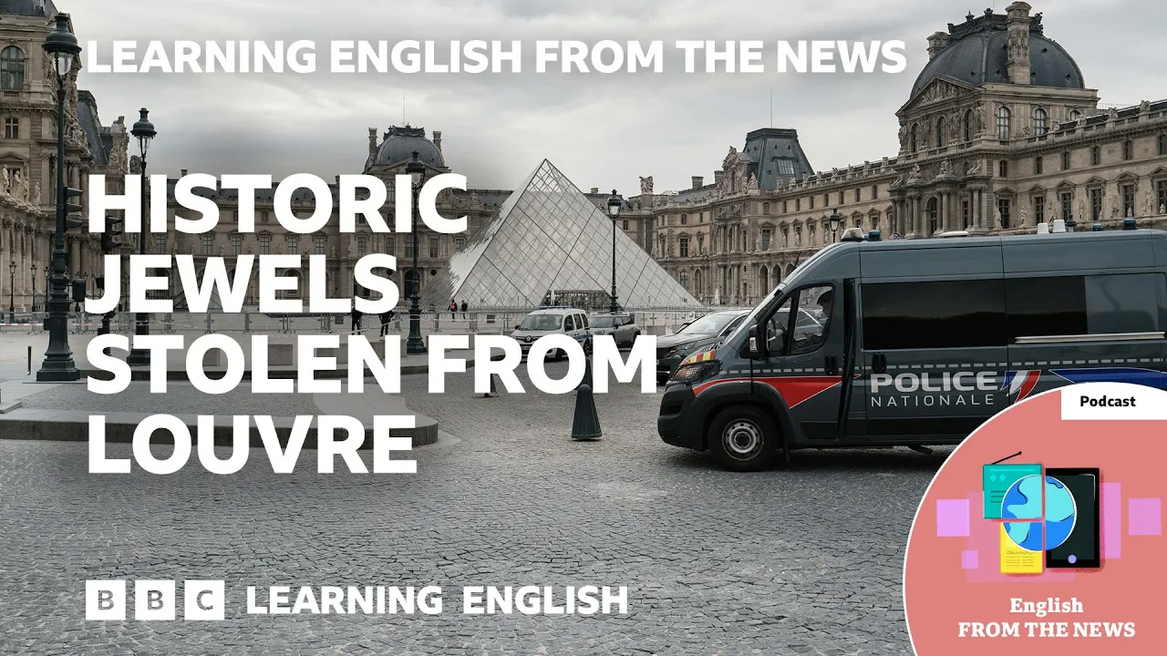 Historic jewels stolen from Louvre_ BBC Learning English from the News Thumbnail