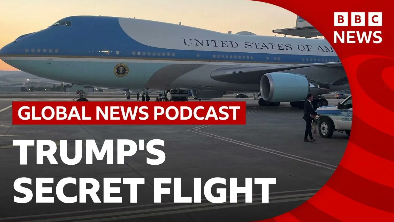 Trump's secret flight and the Iran security threat _ Global News Podcast Thumbnail