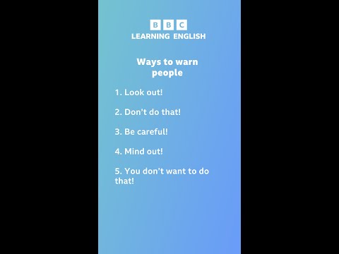 Ways to warn people Thumbnail