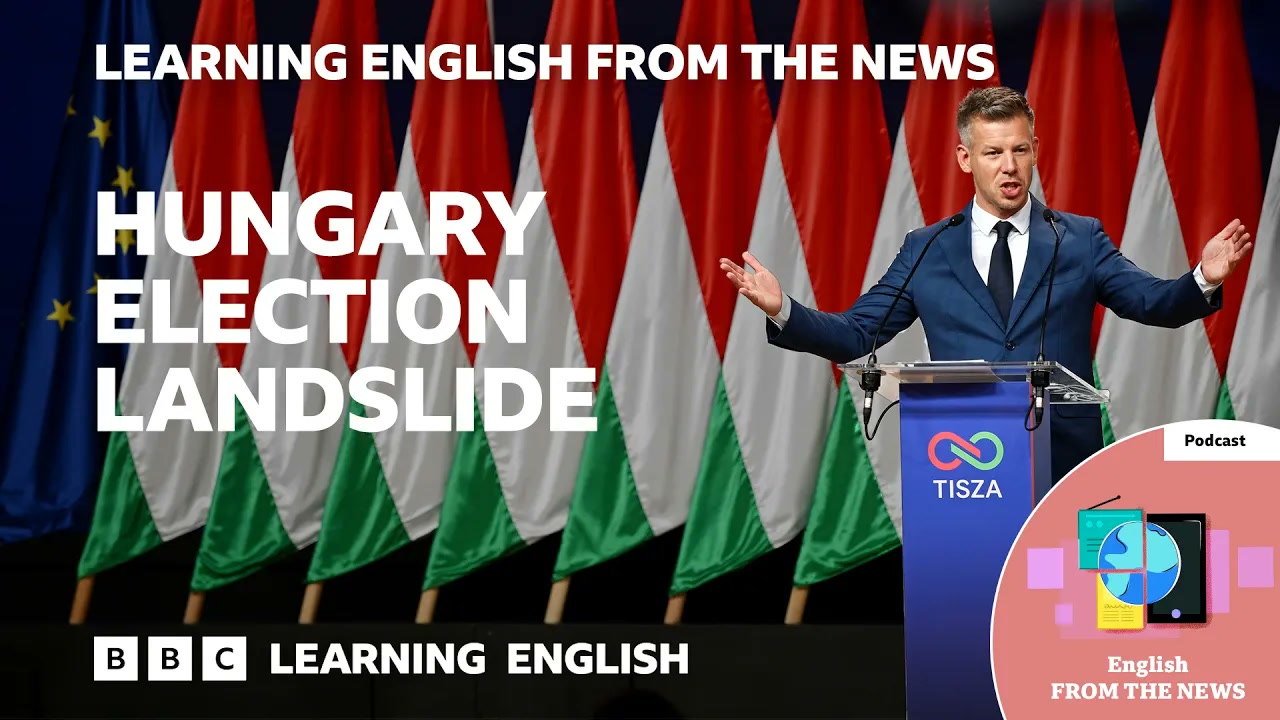 Viktor Orban defeated by Peter Magyar in Hungarian election_ BBC Learning English from the News Thumbnail