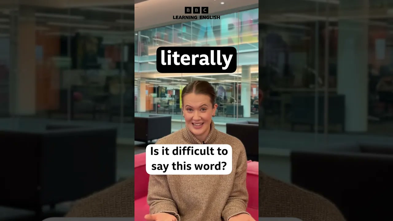 Pronunciation hack – ‘literally’ Thumbnail