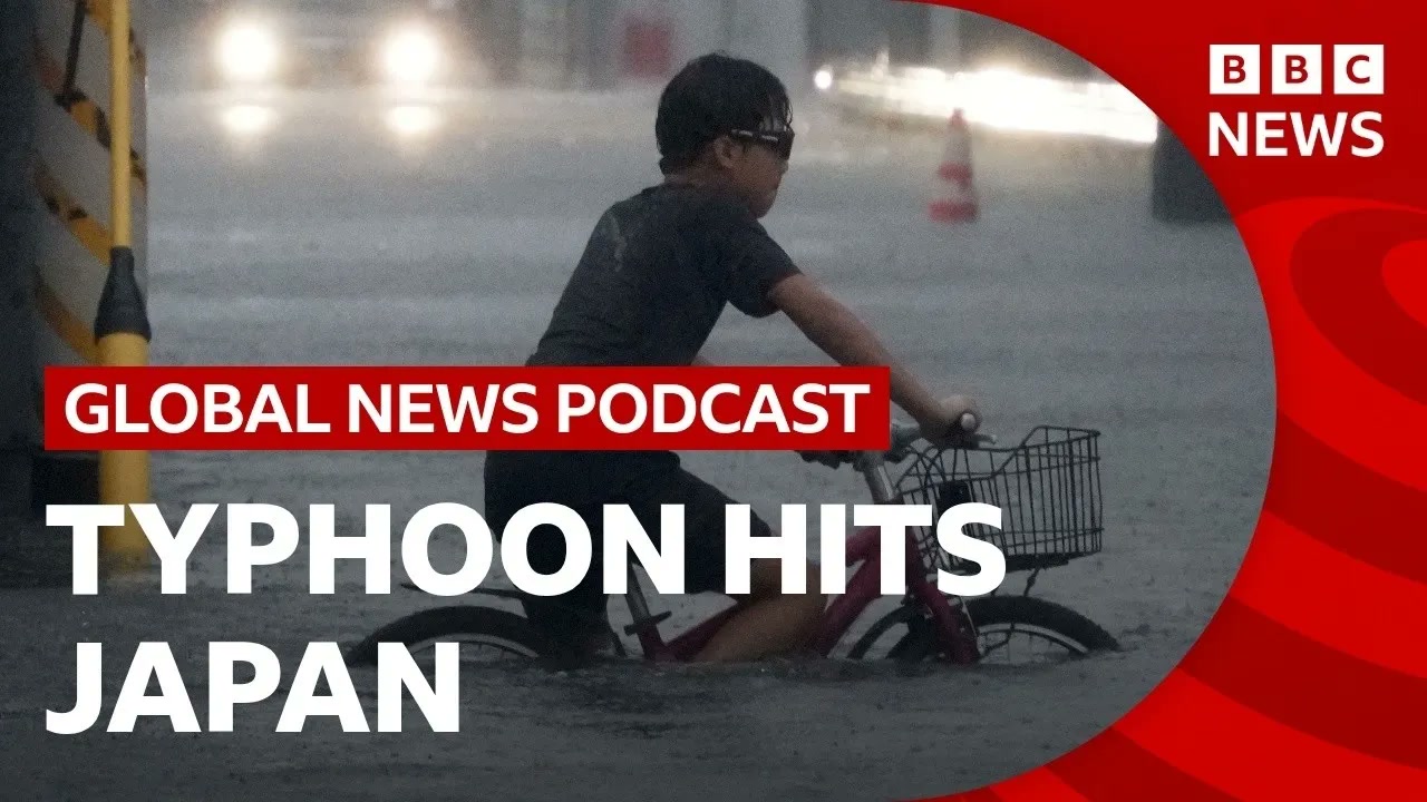 Typhoon Dujuan hits Japan and other top news stories _ Global News Podcast Thumbnail
