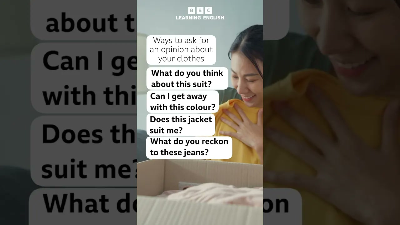 Ways to ask for an opinion about your clothes Thumbnail