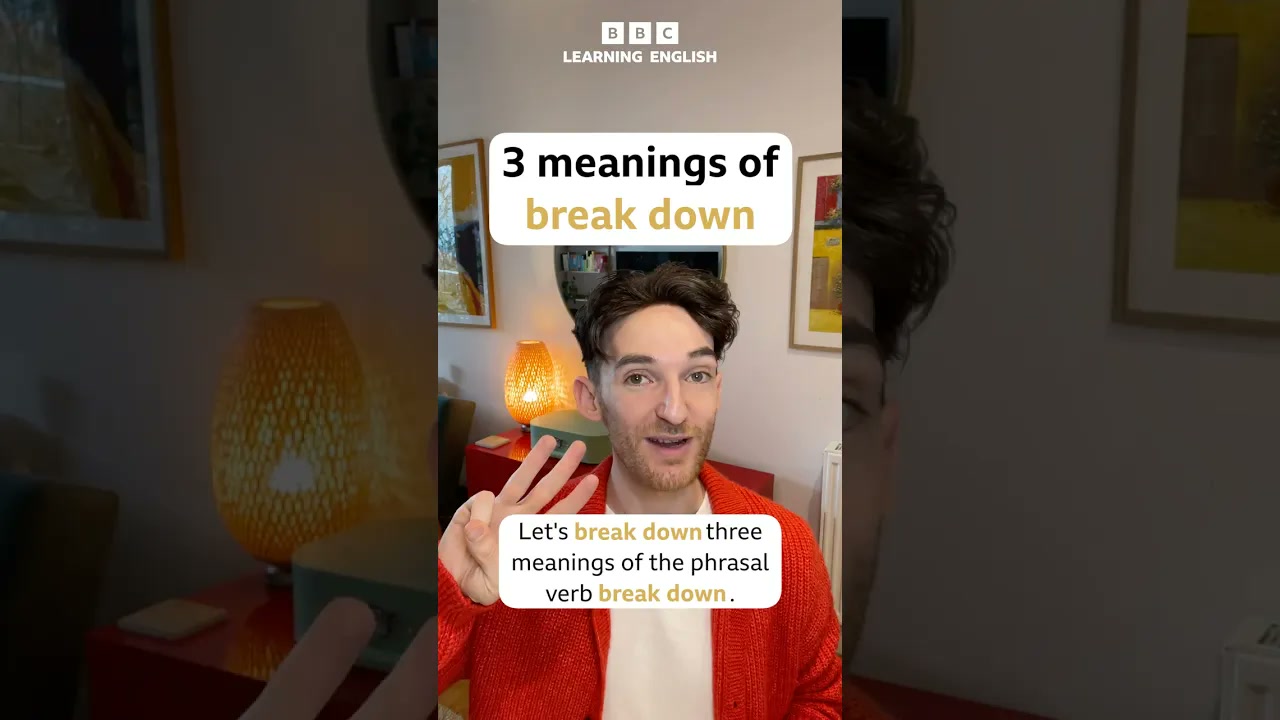 3 meanings of ‘break down’ Thumbnail