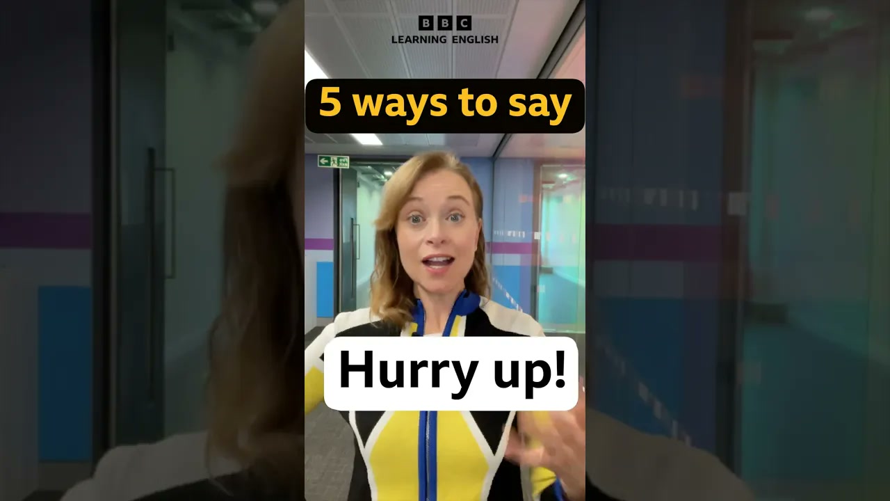 5 ways to tell someone to hurry in English Thumbnail