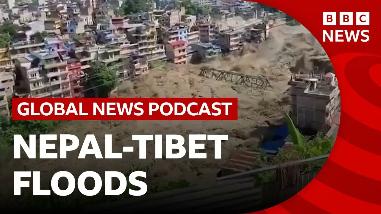 Nepal death toll rises after floods on Tibet border, and AI assists brain surgery _ BBC News Thumbnail
