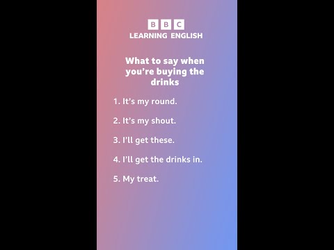 What to say when you're buying the drinks Thumbnail